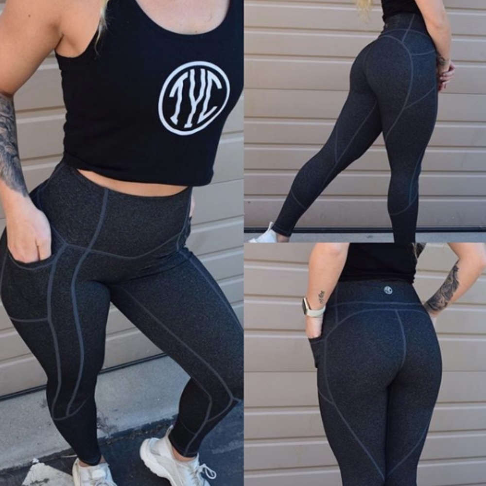 Til You Collapse Black Speckled Legging